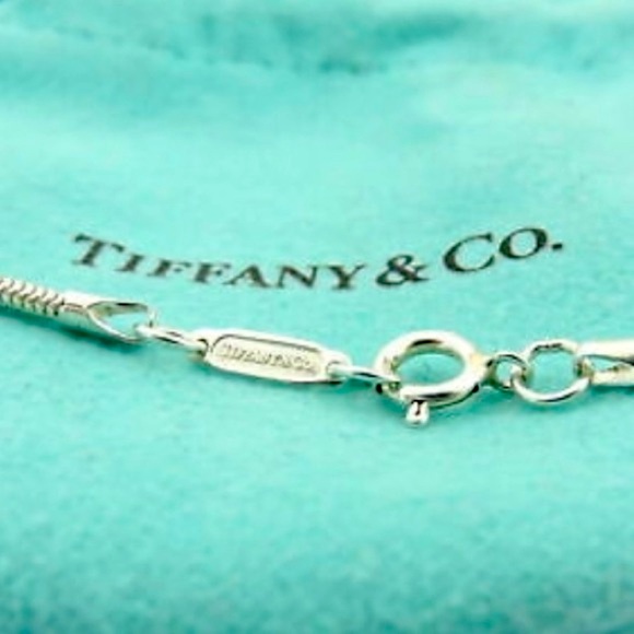 Authentic Rare Vintage Tiffany & Co. 925 Sterling Silver 1837 Bar Pendant - Picture 4 of 13